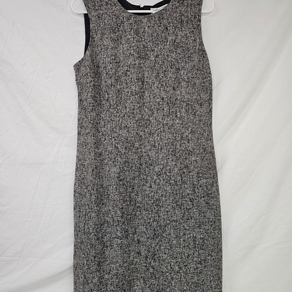 Coldwater Creek Black and White Sleeveless Sheath Dress
